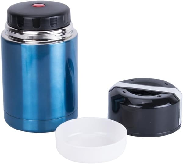 Stor isolert matbeholder for matlaging 35 oz 1000 ml, lekkasjesikker suppeboks og matoppbevaring i rustfritt stål, blå Blue