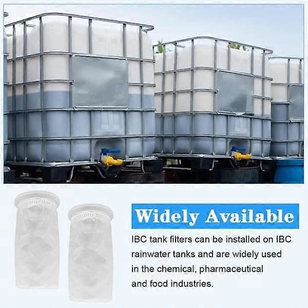 PCS Nylon IBC-filter, IBC Regnvannstankfilter Vaskbart IBC Erstatningsfilter Nylon - IBC Tanklokk Beslag (163 mm)