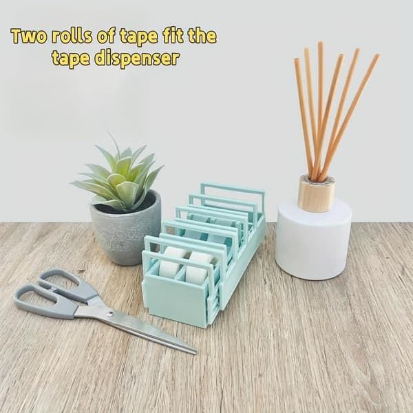 Compact Tape Dispenser - Perfect for Gift Wrapping and Crafts, Fits Various Tape Sizes with Easy Dispenser (Ho)