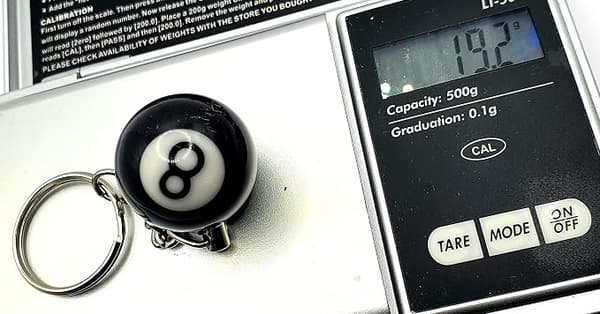 8 Ball Sort Poolkugle Nøglering Nøglering