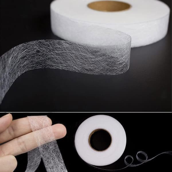 Strykebånd - OTBACT - 60M x 2CM - Hvit - Non-Woven - Enkel Søm [DB] hvit white
