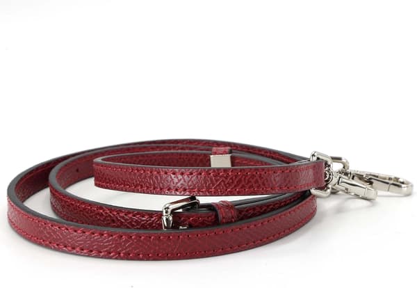 Mini axelrem i läder, modifiering i äkta läder, inget behov av stansning, hängande spänne Red2 SET Red2 SET