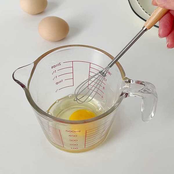 2-pakning liten visp, rustfritt stål, trådpisk, matlagingsskummer for omrøring, visping, blanding av ingredienser, sauser