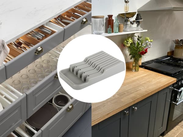 Knife Holder Insert / Knife Rack / Knife Storage - Drawer Insert for Kitchen 550