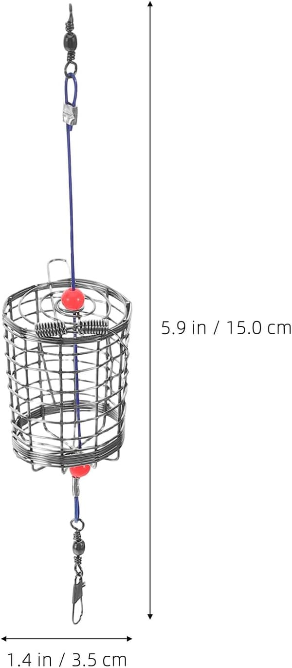 10 st kompakta karpmatare i rostfritt stål, hållbara