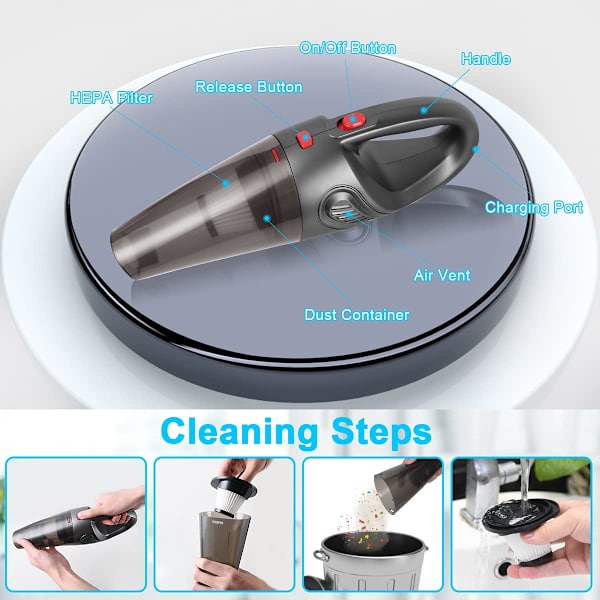CNA Cordless Handheld Vacuum Cleaner, 4 in 1 Handheld