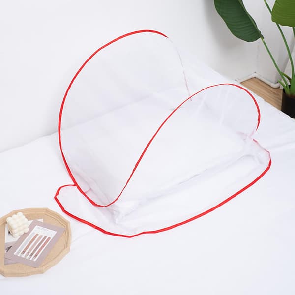 Mosquito Net, Foldable Mini Mosquito Net for Head, Ultralight Pop-Up Mosquito Net for Bedding Camping Travel Patio Blue Blue
