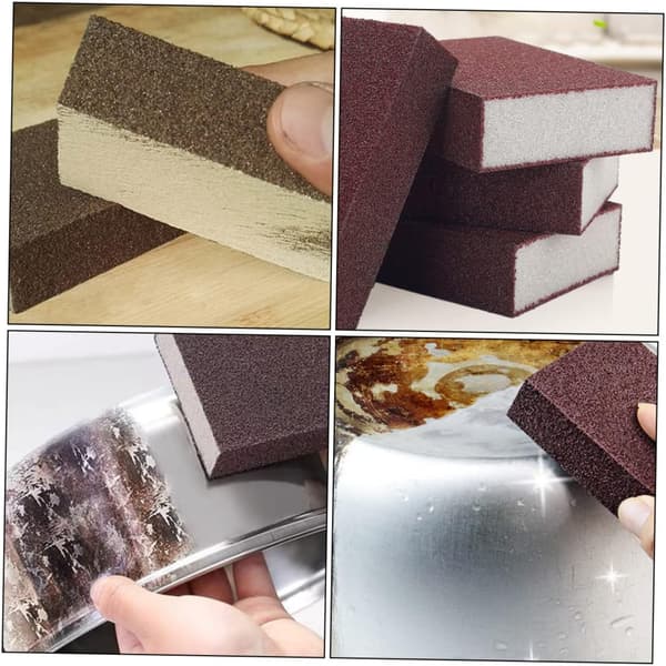 6 st mikrofibersvampdukar slipande skrubbar för köksrengöring diskborste