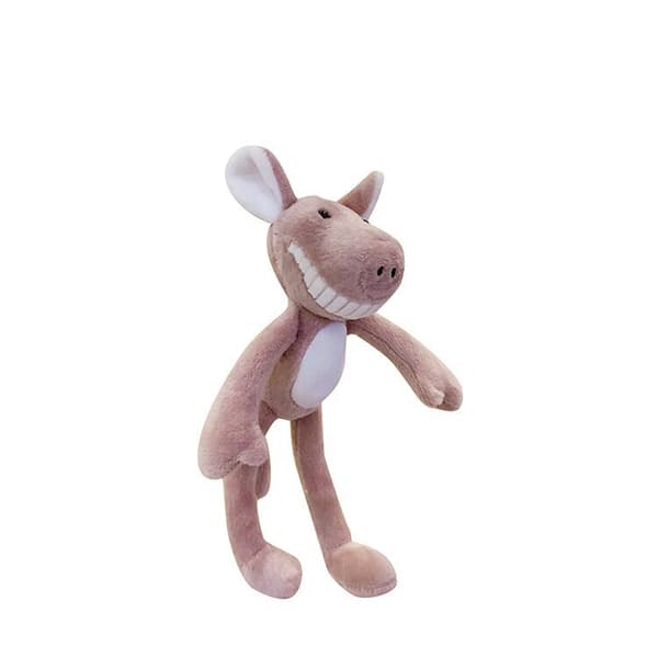 Rosa yoga gris nyckelring hängande spänne lång gris ben lång gris