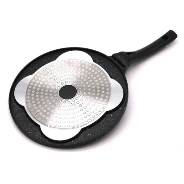 Plate pan with animal motif black