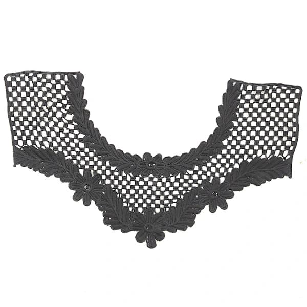 Hole Decorative Collar DIY Detachable Blouse Floral Frame Shirts