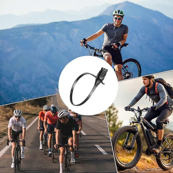 Adjustable Combination Cable Lock with Quick-Tightening Anti-Theft Zip Tie for Bicycle, Scooter, Gate