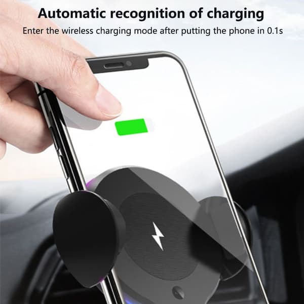 Trådløs billaderholder, automatisk klemming 10W hurtigladingsholder