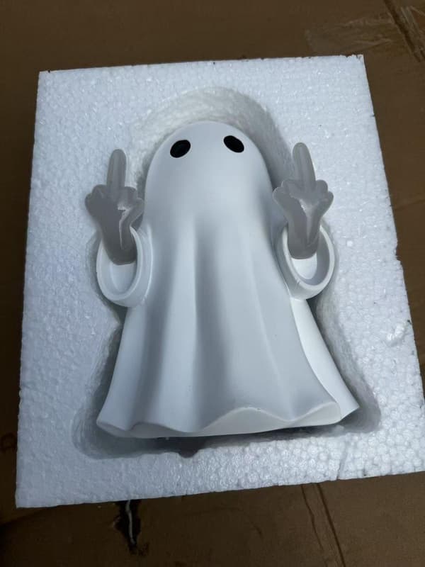 Halloween Natlampe Spøgelse Lysende – Langfinger Dekoration til Veranda, Soveværelse & Altan