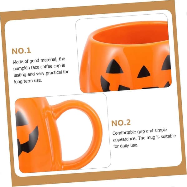 Halloween Gresskar Kopp Espresso Kopp Kaffekrus Kopp Spøkelseskrus Gresskarkrus Utsøkt Melkekopp Gresskar Vannkopp Skrivebordskaffe