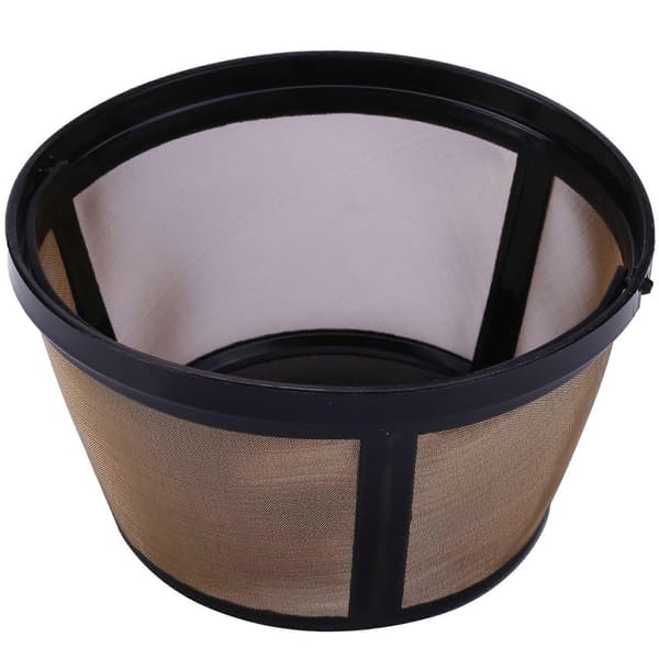 Genanvendeligt 4-kops kurvfilter til kaffemaskiner - Permanent kaffefilter til bryggere (2