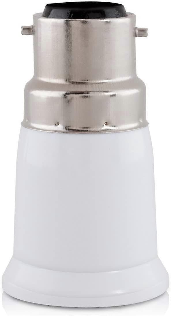 4x Socket Adapter - B22 to E27 Socket Converter - Bayonet Lamp Holder Adapter for Halogen LED Lamp (FMY)