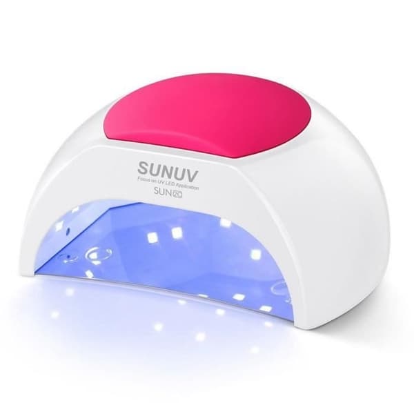 SUNUV SUN2C 48W LED UV-kynsilamppu 4 ajastinasetuksella, valohoitokynsilamppu induktiokynsilamppu