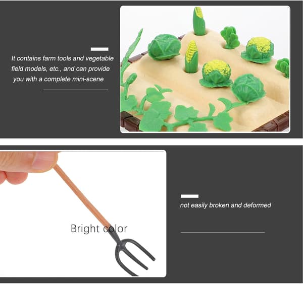 16 pcs. Farm Mini Tool Models, Micro Landscape Model, Outdoor Garden Decoration