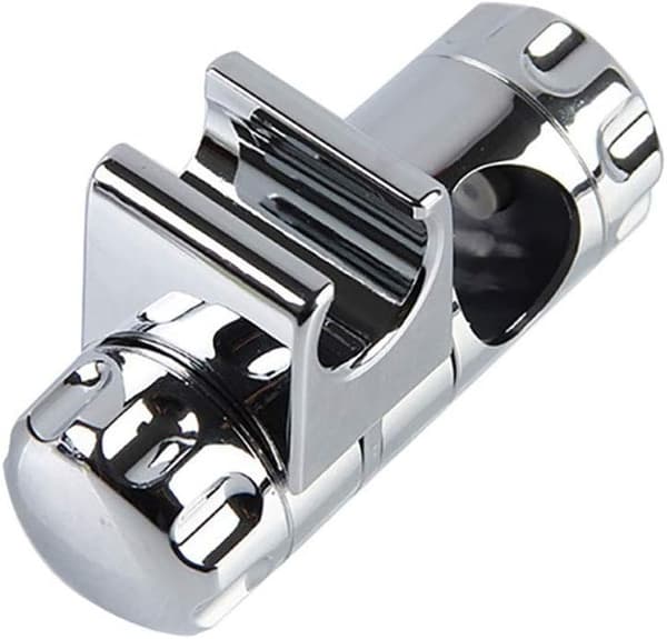 1PC Brusehovedholder Badeværelse Justerbar Krom Slider Håndbruserhovedbeslag Fastgørelse til 25 mm Stigrør