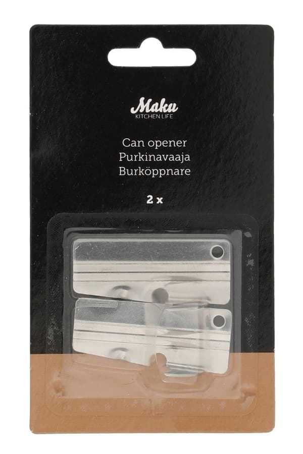 Boksåpner i stål 2-pakning Basic – Maku Kitchen Life Silver silver