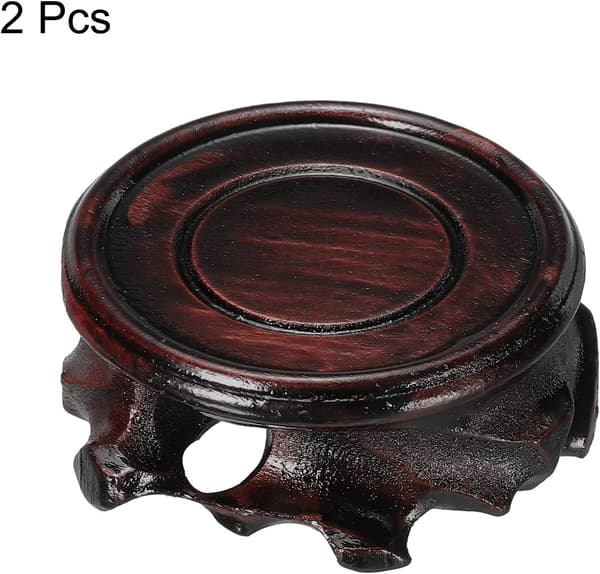 Træstativholdere Displays Base 50 mm Diameter Sort til Vase Bonsai Sten Pakke med 2 Dark Blue M3