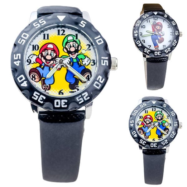 3D Mario Barn Analogt Ur Armbånd Quartz Ur Drenge Piger A A A
