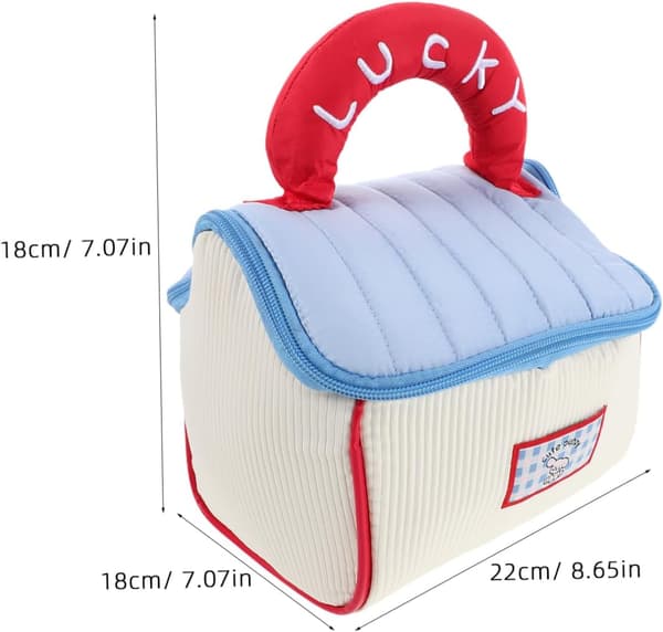 Cute Makeup Bag with Handle, Large Capacity, Travel Cosmetic Organizer