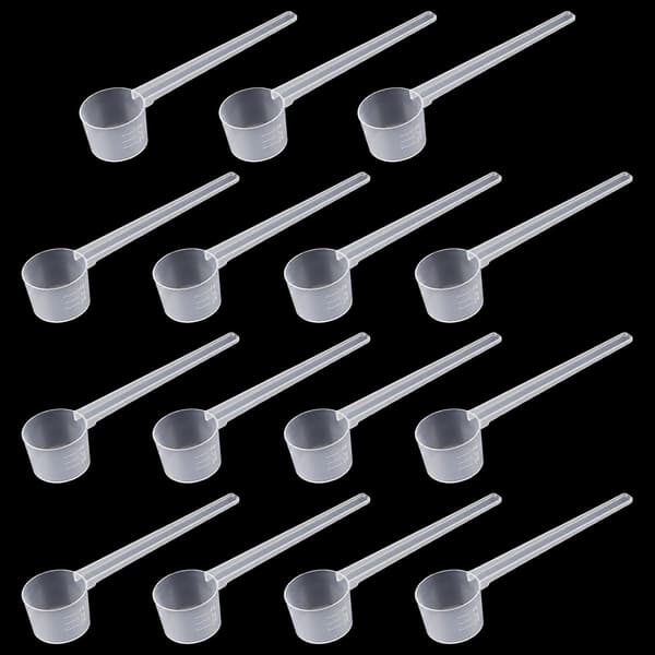 8 ml plastbordsskjeer for kaffe, 15-pakning spiseskje