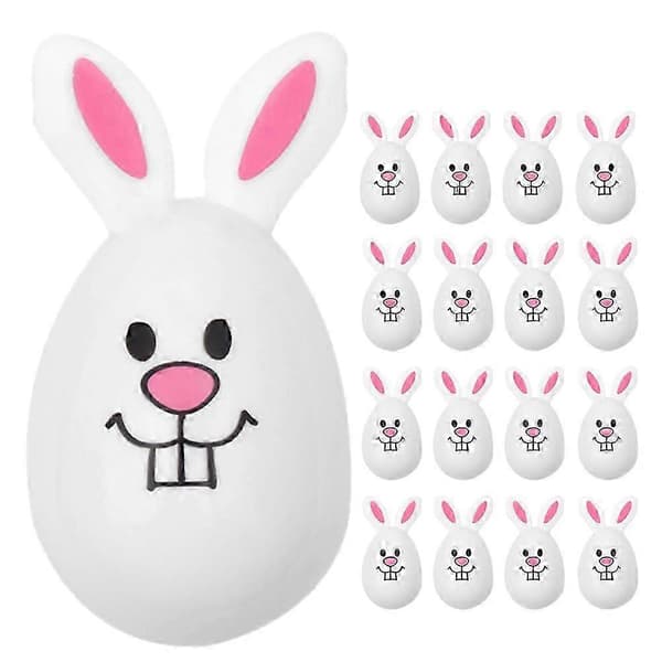 24 stk Påskeegg Ornamenter Åpningsbare Påskehare Eggformet Dekor Påskefestgaver