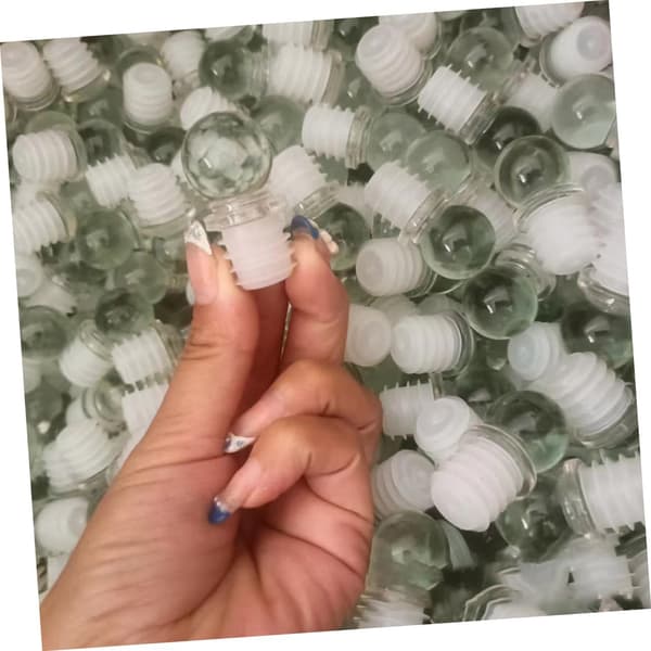 20 elegant glass marbles for decorative apothecary bottle caps