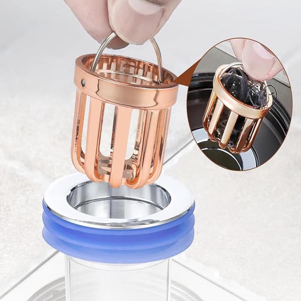 Floor Drain - 2-pack Odorless Shower Drain with Check Valve, Backwater Trap for Bathroom Kitchen Washing Machine