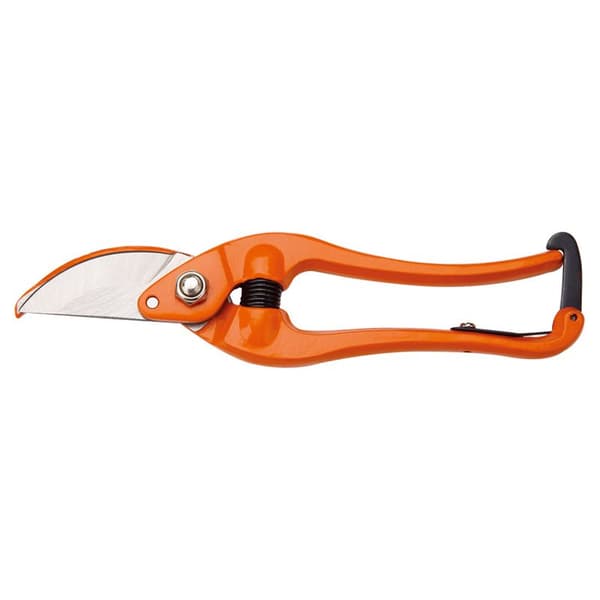 Smidd sekatör, trädgårdssax, grensekatör, blomsekatör, 230 mm lång, orange