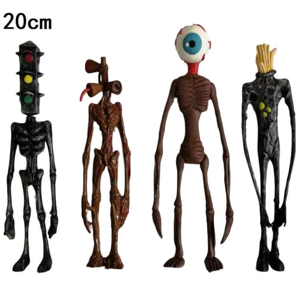 Stor Siren Head Lekefløyte Mann Omgirrende Monster Beskyttelse Stiftelse Figur Figur 1 stk