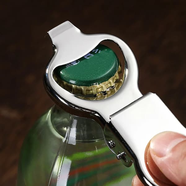 Multifunctional Bottle Opener with Sealed Lid Labor-saving Beer Opening Tool for Kitchen Home Bar BBQ 1pc