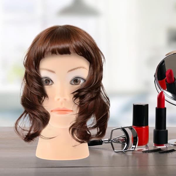 Professional Wig Head Bald Mannequin for Wig Making, Display, Cosmetology Training