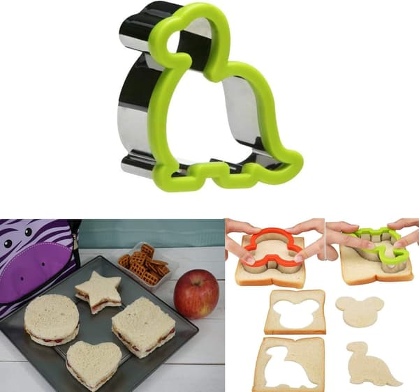Kageform til kagesandwich, køkkenredskaber, bageudstyr til børn, former til børnekager, bageforme, udstyr, gaver (Dino)