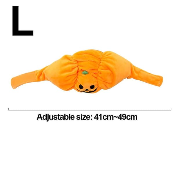 Holiday Pumpkin Cat Hat Cute Cosplay Costume Kitten Cat/Small Dog Head Accessory-Large