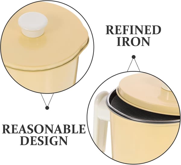 Oil Strainer Storage Jar and Meat Fat Separation 1.4L Large Capacity