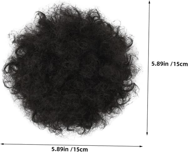 Krøllete Afro Puff Hestehale med Snor, Syntetisk Hårknuteforlengelse