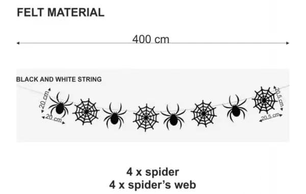 Black Glitter Spider Web Banner, Hanging Spider Web Decoration, Halloween Party Decorations, 2-Pack
