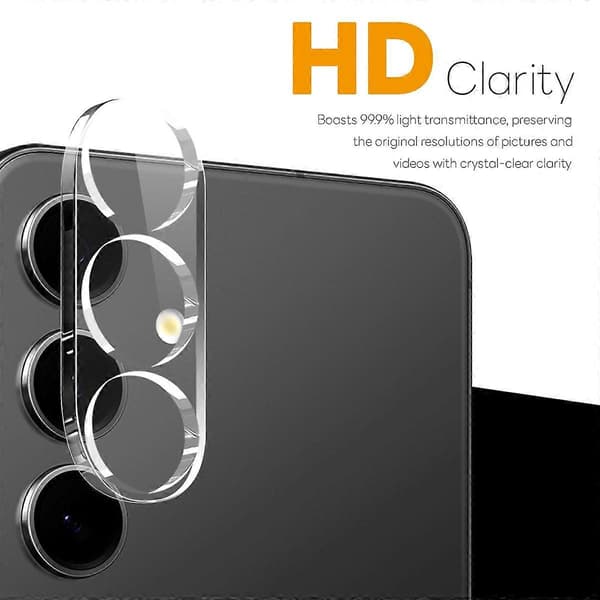 NORTHJO Camera Lens Protector for Samsung Galaxy S25 FE, Tempered Glass, HD Clear 3D Full Coverage