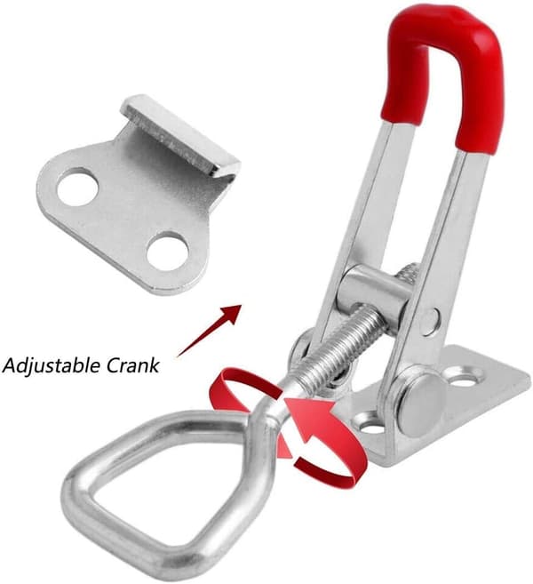 6 Pieces 4001 Metal Buckles Adjustable Buckles Toggle Latches Lever Latches Release Door