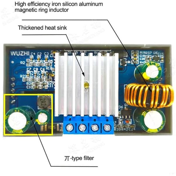 DC DC Buck Boost CC CV Converter 0.5-30V 4A 5V 6V 12V 24V Adjustable Power Supply Module Regulated Laboratory Power Supply