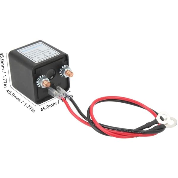 Battery Remote Disconnect Switch, DC 12V Car Power Kill Switch, Anti-Theft, Main Power Switch with Remote Copper Terminal for Car (12V200A)