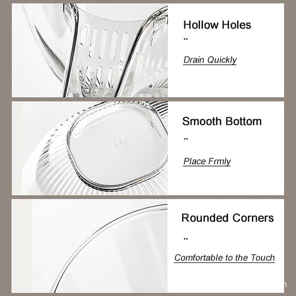 2-pack Drain Basket, Kitchen Drain Basket, Multifunctional Drain Basket, Large Capacity Vegetable Washing Basket