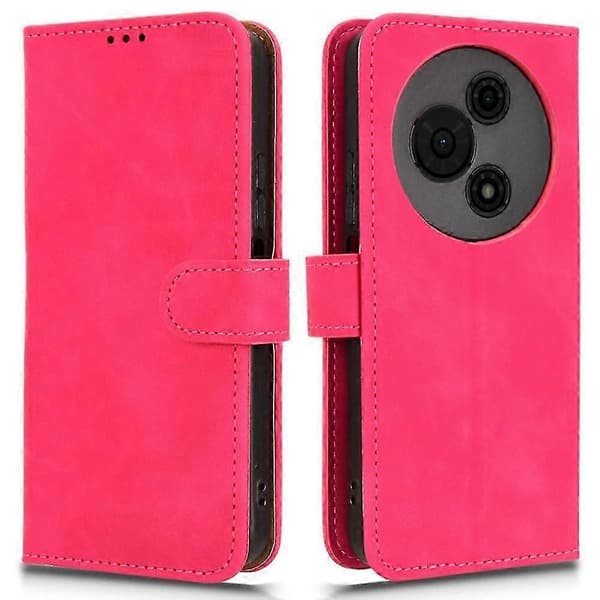 TCL 605 4G Läderplånboksfodral - Flipskydd, Anti-Drop Skyddande Telefonskal, Hudkänsla Design