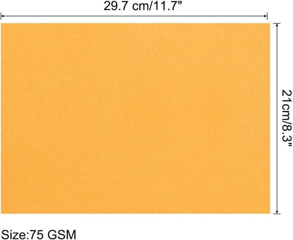 50 ark A4 farvet kopipapir 8 1/2 tommer printer fluorescerende orange size_name 1.4mm Thick 20mm OD