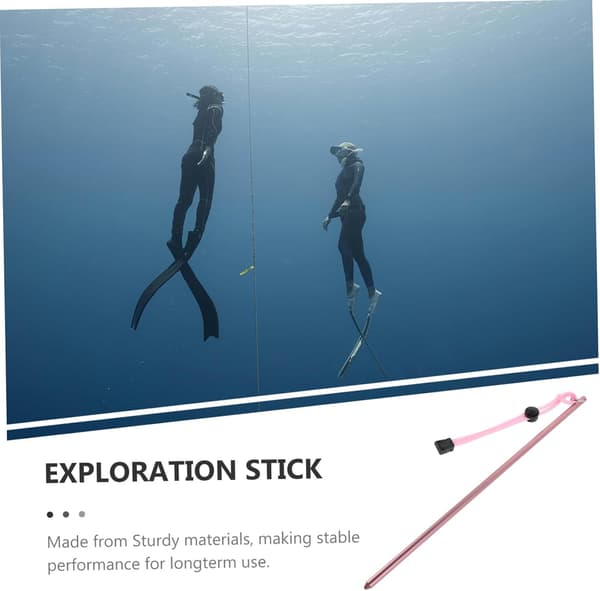 Essential Diving Equipment Aluminum Dive Stick Probe Lanyard Underwater Sound Maker for Adventure