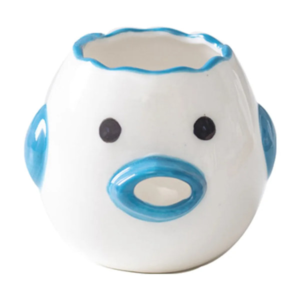Egg Separator Yolk Separator Cartoon Ceramic Egg Filter Chicken Bakery Yolk Separator Yolk Protein Separator Blue